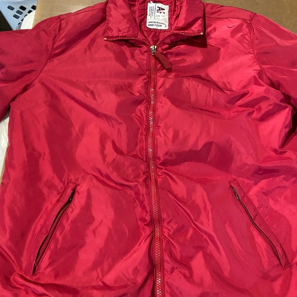 Abercrombie & Fitch Vintage Red Puffer Jacket - Picture 8 of 13